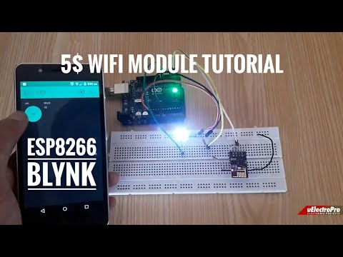 Esp8266 WiFi Module setup using Arduino Uno || ESP8266 Blynk || IoT Project || uElectroPro