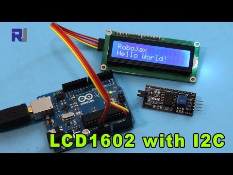 How to use  LCD LCD1602  with I2C module for Arduino - Robojax